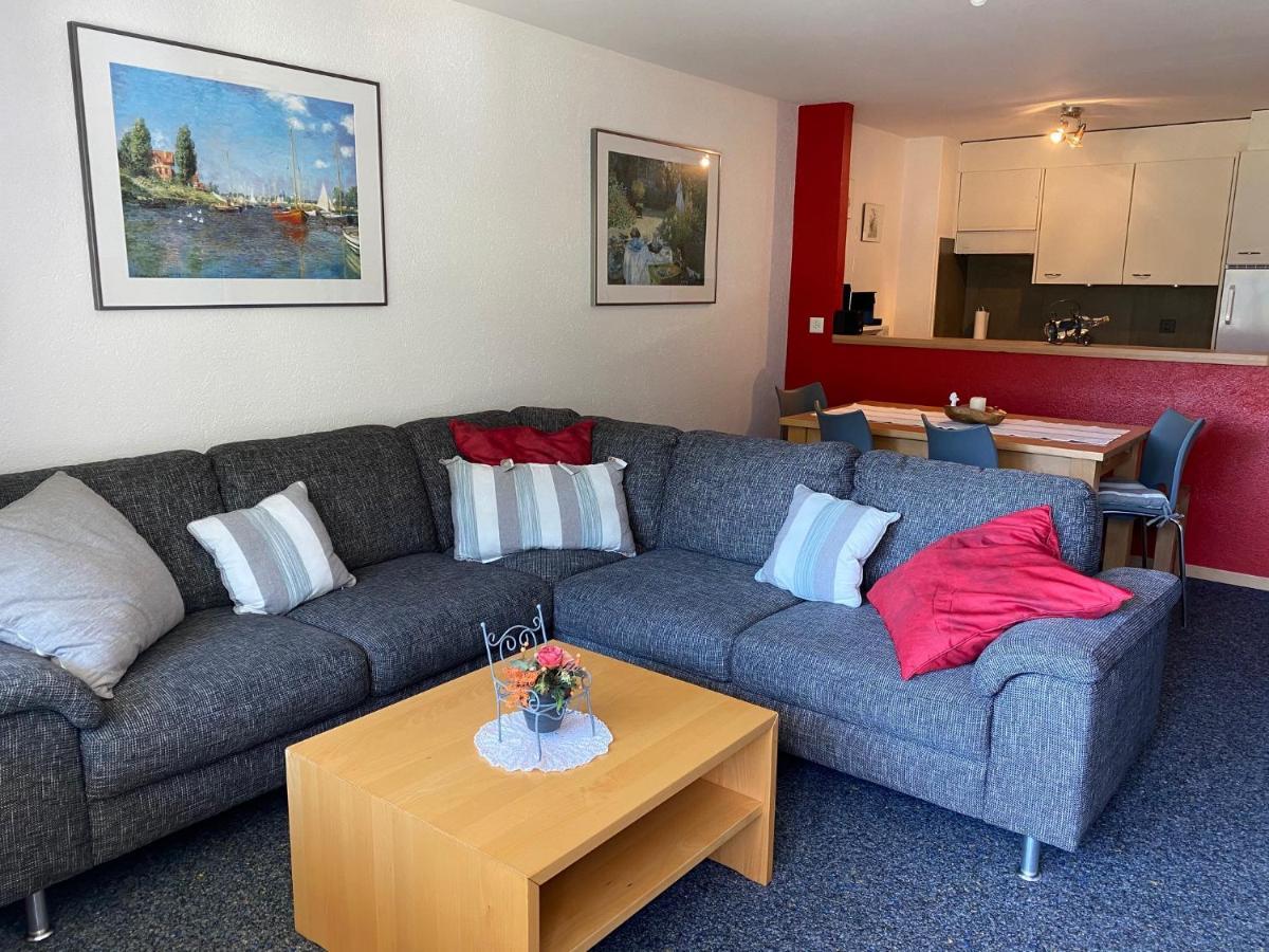2,5 Pces Accueillant Comme A La Maison Leukerbad Bagian luar foto