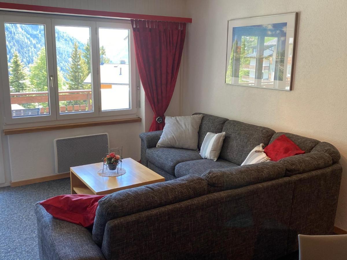 2,5 Pces Accueillant Comme A La Maison Leukerbad Bagian luar foto