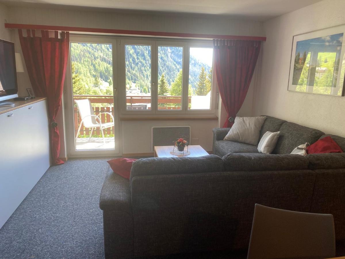 2,5 Pces Accueillant Comme A La Maison Leukerbad Bagian luar foto